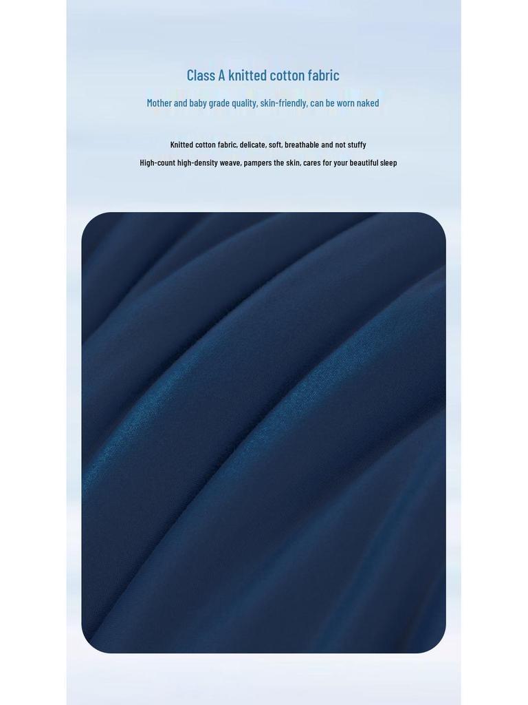 Knitted Cotton Cloud Quilt: Deep Sleep, Warm & Soft for All Seasons