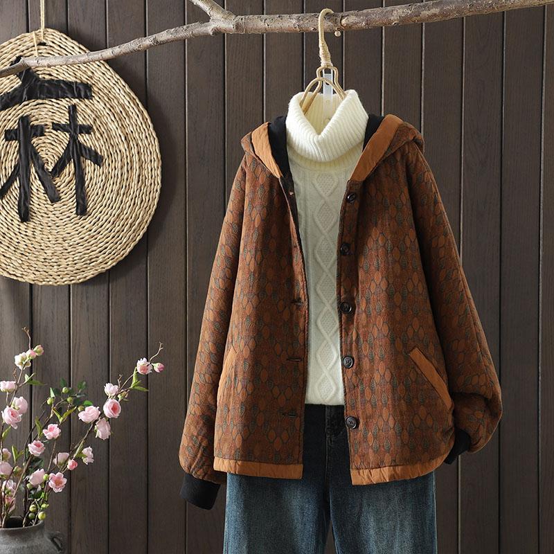 Coats for Women Jacket Winter Hooded Thickened Velvet Windbreaker Women Loose Casual Coat