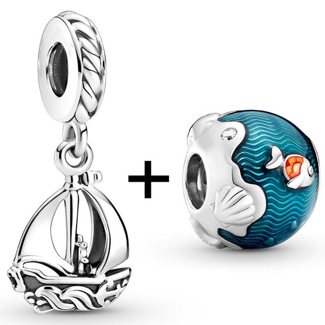 2 teile/los Schildkröte Octopus Vogel Charme Perlen Anhänger Passt Original Diy Armbänder Halsketten Für Frauen Männer Schmuck Geschenk Sonderangebot