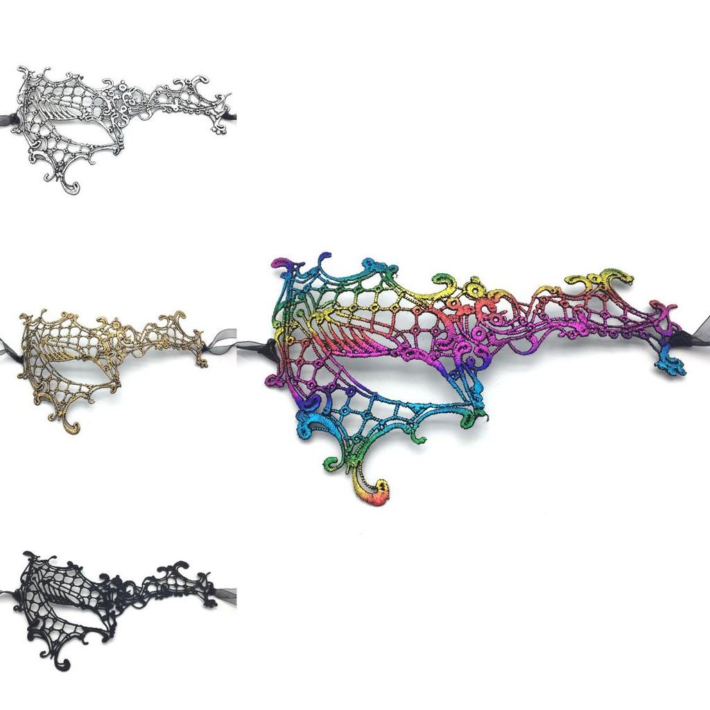 Half Face Lace Mask With Unique Design For Costume Parties And Holiday Celebrations