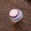 Enamel Geometric Flower Elastic Ring, Women's Fashion High-end Rose Alloy Ring