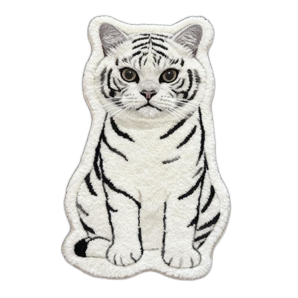 Orange Cat Rug Home Cartoon Bedroom Rug Bedside Blanket Living Room Sofa Carpet Anti Slip Pet Cat Plush Mat Home Decoration Gift