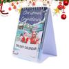 2025 100 Tage Weihnachts-Countdown-Kalender Desktop-Adventskalender für Weihnachten Zuhause Schreibtisch Abreiß-Countdown-Kalender Tischdeko