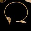 Niche Design Metal Flower Bone Choker Collar Spice Girl Versatile Flower Necklace High Sense Collar Women