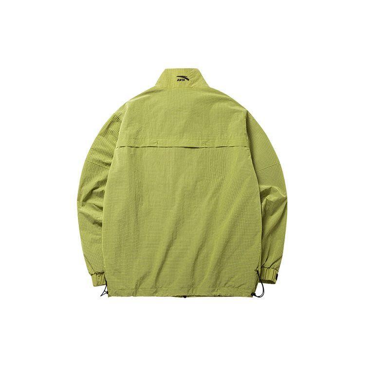 Anta Domineering Series Large Pocket Woven Stand Collar Logo Sports Jacket Men Jackets Bright-Yellow 152218613-3