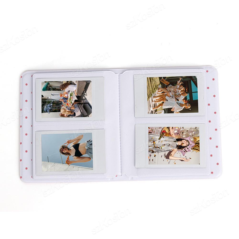3 Inch Portable Photo Album 64 Pockets Instax Mini PU Leather Binder Photocards Photo Album for Fujifilm Instant 12//11/9 Camera