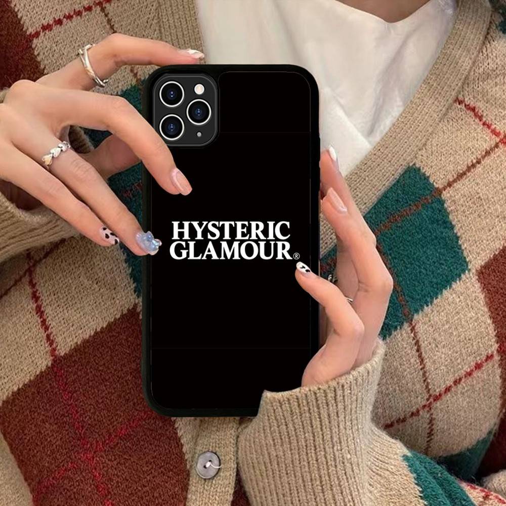 

H-Hysteric G-Glamour Girl PC+TPU Phone Case For IPhone 17 16 15 14 13 12 11 Pro Max Plus Kawaii Cartoon Cover iPhone 15 pro