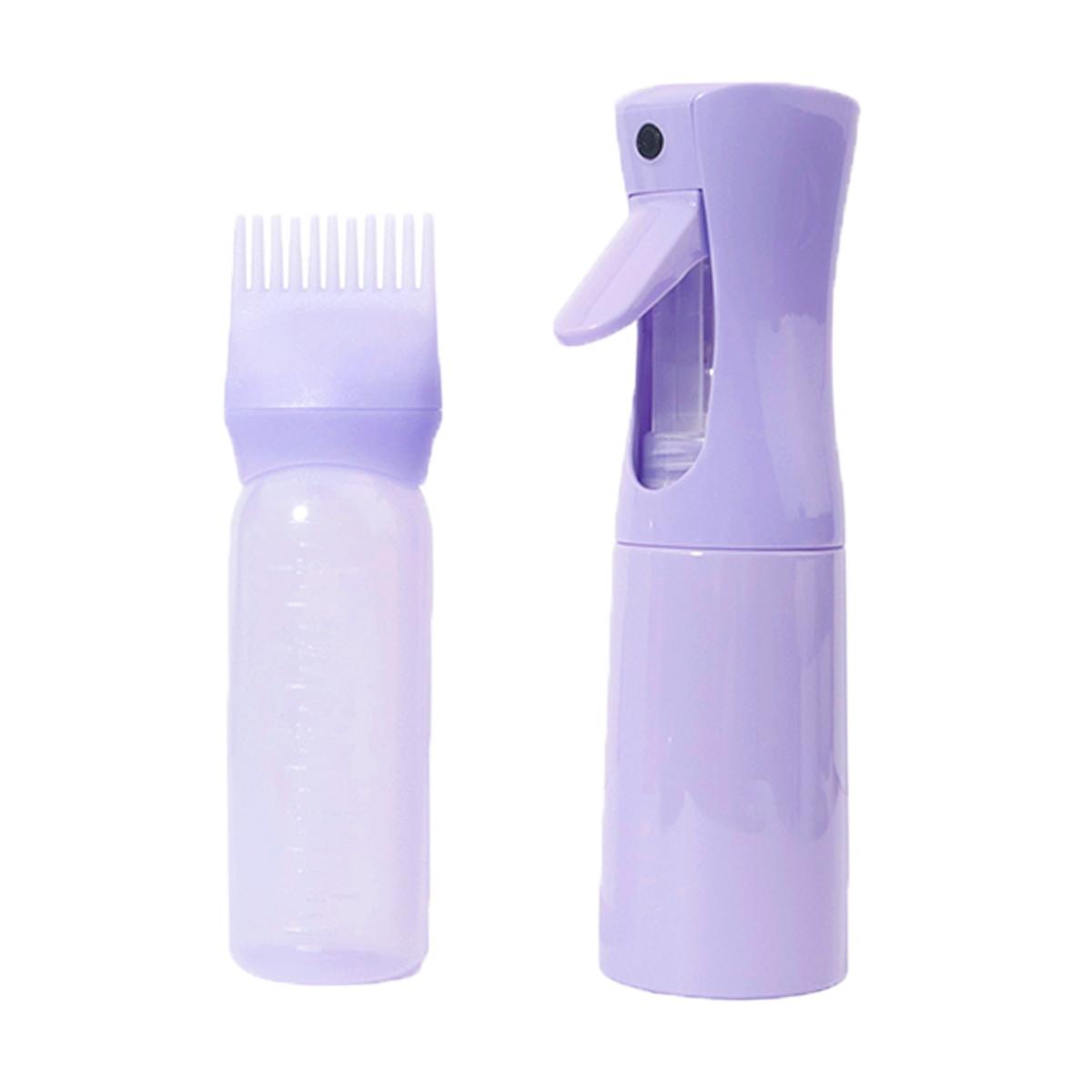 

2pcs continuous spray bottle and hair root comb applicator, suitable for hair care and styling design,Special for real hair wigs