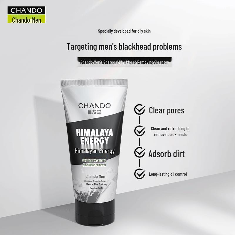 CHANDO Men's Himalayan Charcoal Oil Control Face Cleanser