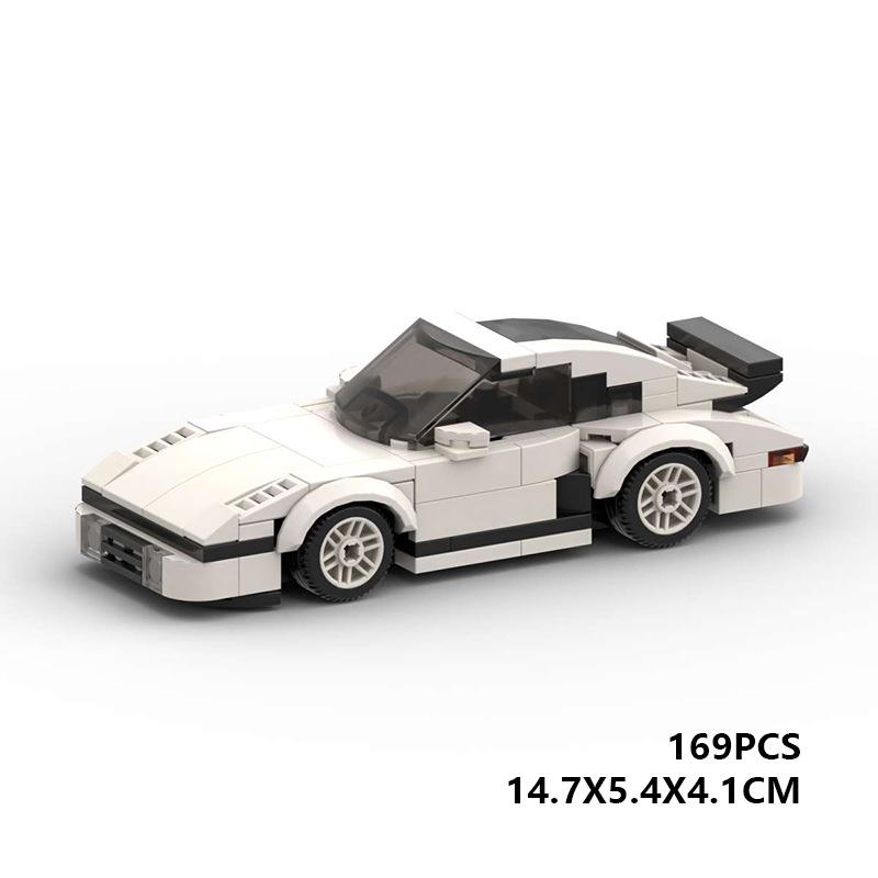 

MOC Блоки Porsche 930 Совместимая Сборка Модель Спорткара - Мелкие Детали Обучающая Игрушка