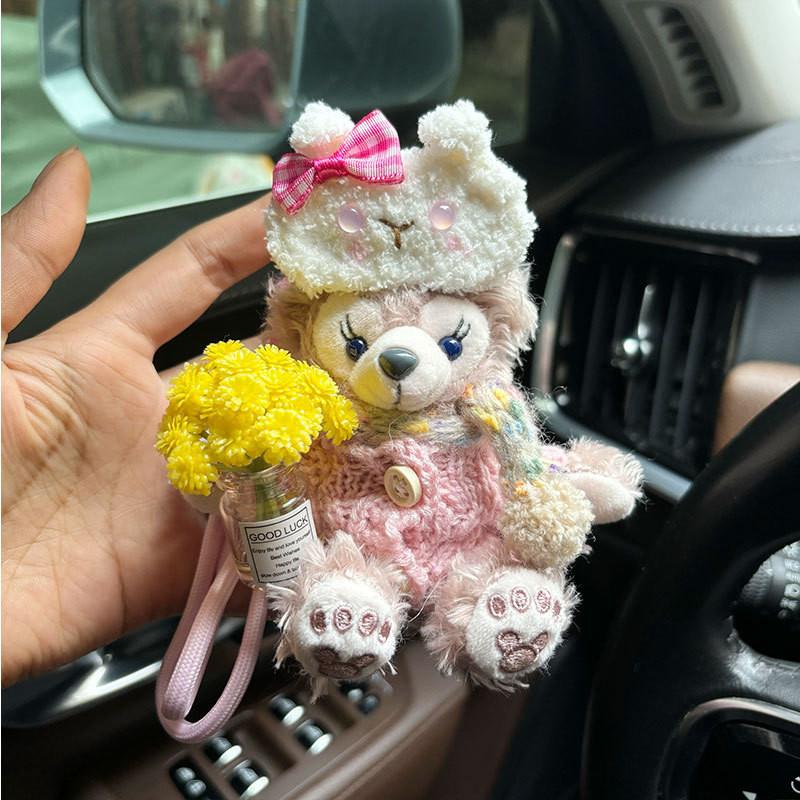Sherry Lovely Rose Bear Keychain With Ultra Soft Fabric Ideal For Collectors And Gifts