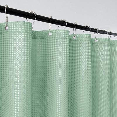 Tenda da Doccia Impermeabile Antimuffa a Waffle di Diamante Europea e Americana per Bagno o Porta del WC