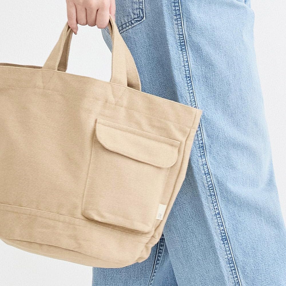 Rootote SN Deli Recycled Cotton Small Lightweight Tote Bag 2026 (04. Oatmeal)