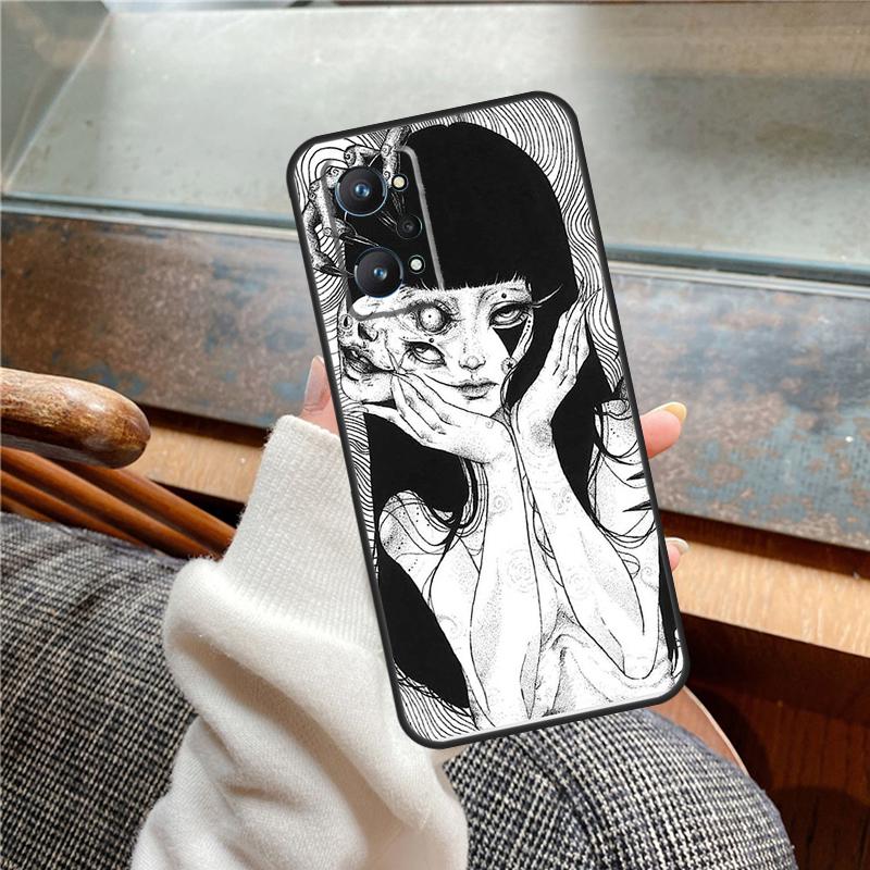 Horror Manga Style Case For Realme 15 Pro GT7 GT6 11 12 13 14 Pro Plus C55 C51 C53 C35 C33 C61 C65 C67 C71 C75