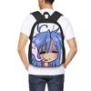 Dead Tired Izumi Konata Lucky Star Student Backpack School Bag Hiking Travel Daypack for Boys Girls Bookbag Shoulder Bags