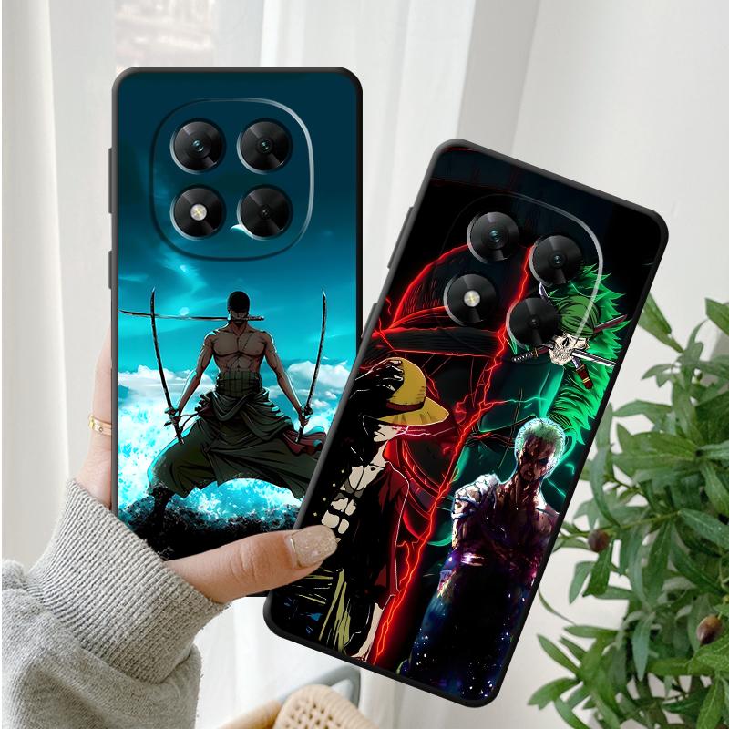 One Piece Cool Green Zoro Case for Xiaomi Redmi Note 10S 9S 7 8 12s 13 14 Pro Plus 9 10 11 12 Pro 11s Black Soft Phone Cover