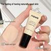 NOVO Rich Light-Through Hydrating Foundation: Long-Lasting, Moisturizing, Oil-Control, No Caking, Suitable for Dry & Oily Skin.