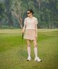 OBER GOLF Mesh Half-Zip Collar Knit (Ivory)