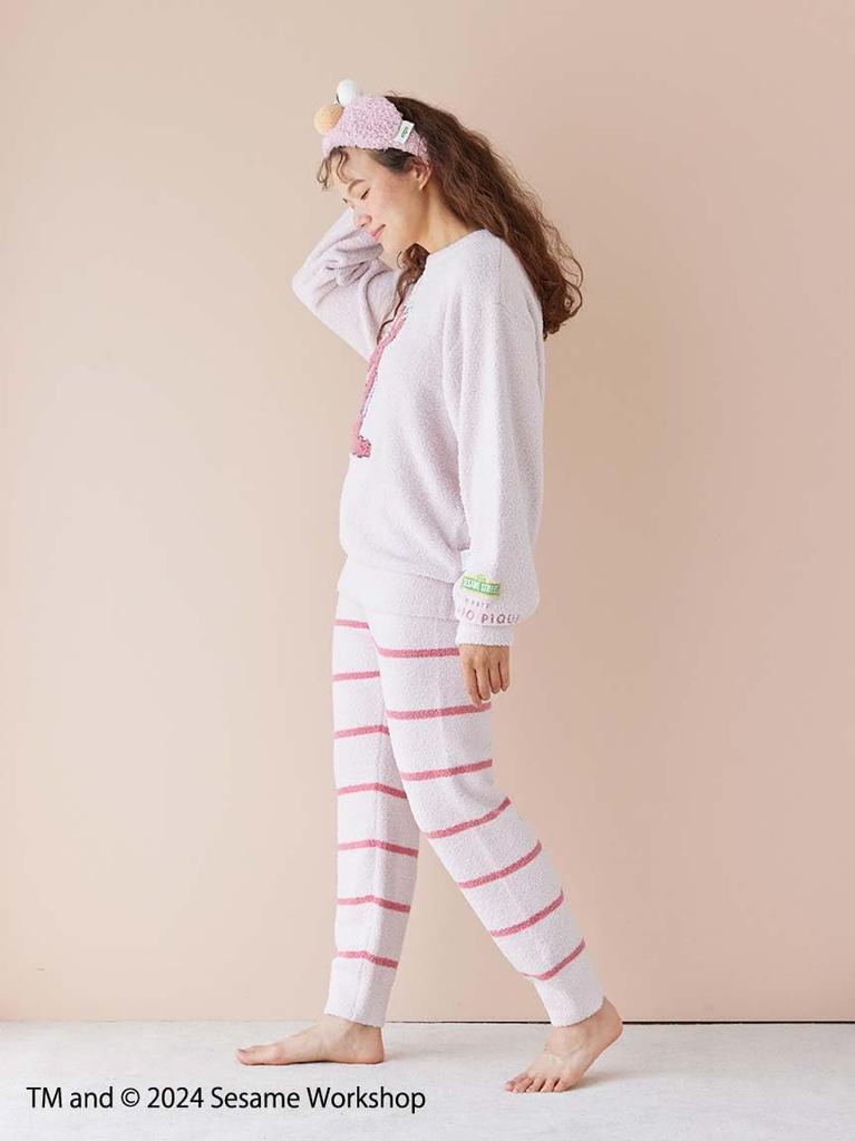 gelato pique Sesame Street Motif JQD Pullover Long Pants Set Pink & (PWNT245058) Women's
