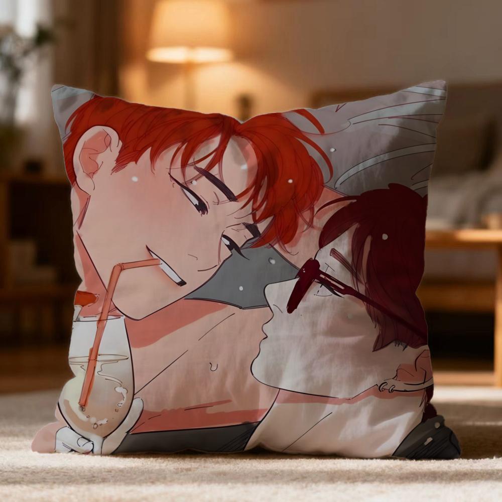 Fashion LLove or Hateew Cushion Cover Soft Washable Pillow Case Multi-Scene for Couch Bed Travel Office Use