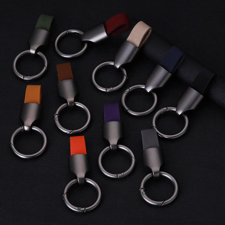 High-End Minimalist Suede Car Keychain Pendant for Men & Women