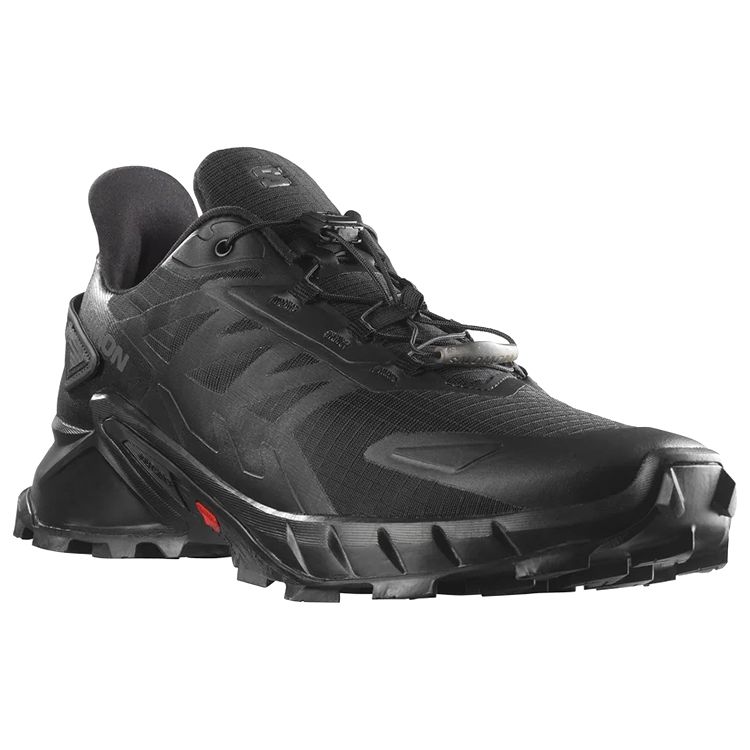 Salomon Supercross 4 Leather Comfortable Low Top Outdoor Functional Shoes Men Shoes Black 417362