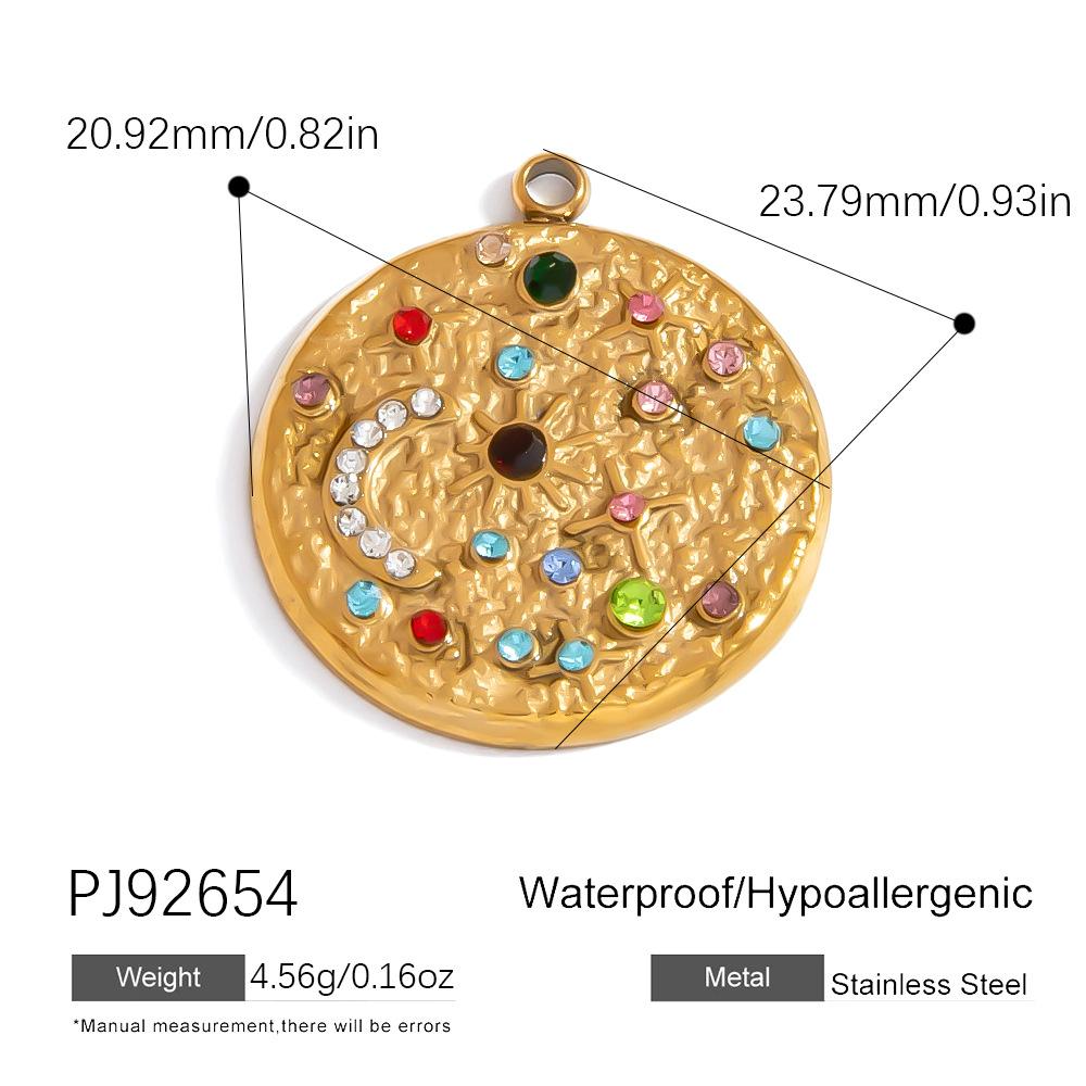 Cross-border Stainless Steel Jewelry Accessories Heart-shaped Flower Pendant Accessories Platedaccessories for Women
