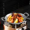 10 Inch Korean Ramen Pot Seafood Troop Snack Plates Double Ear Multipurpose Cooking Kimchi Soup