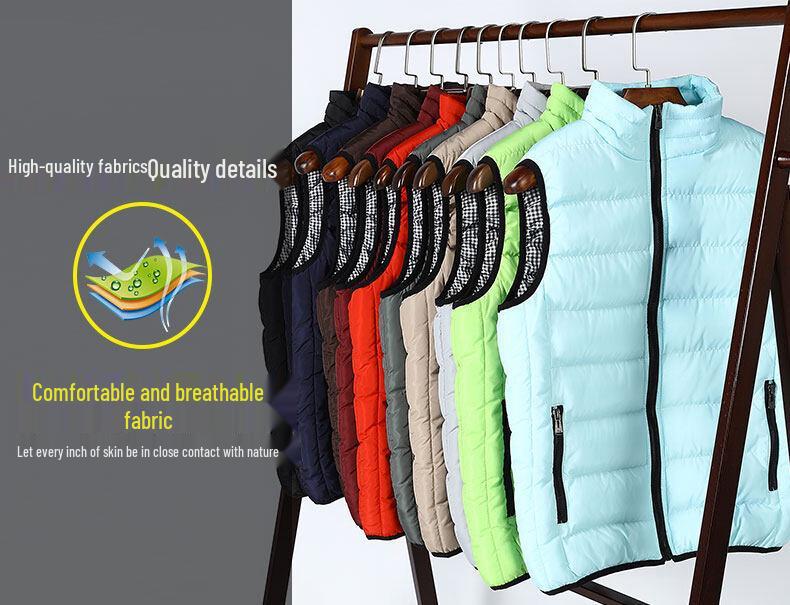 Herren Übergröße Verdickte Baumwollweste Jacke - Herbst/Winter Ärmellos Lässige Kleidung