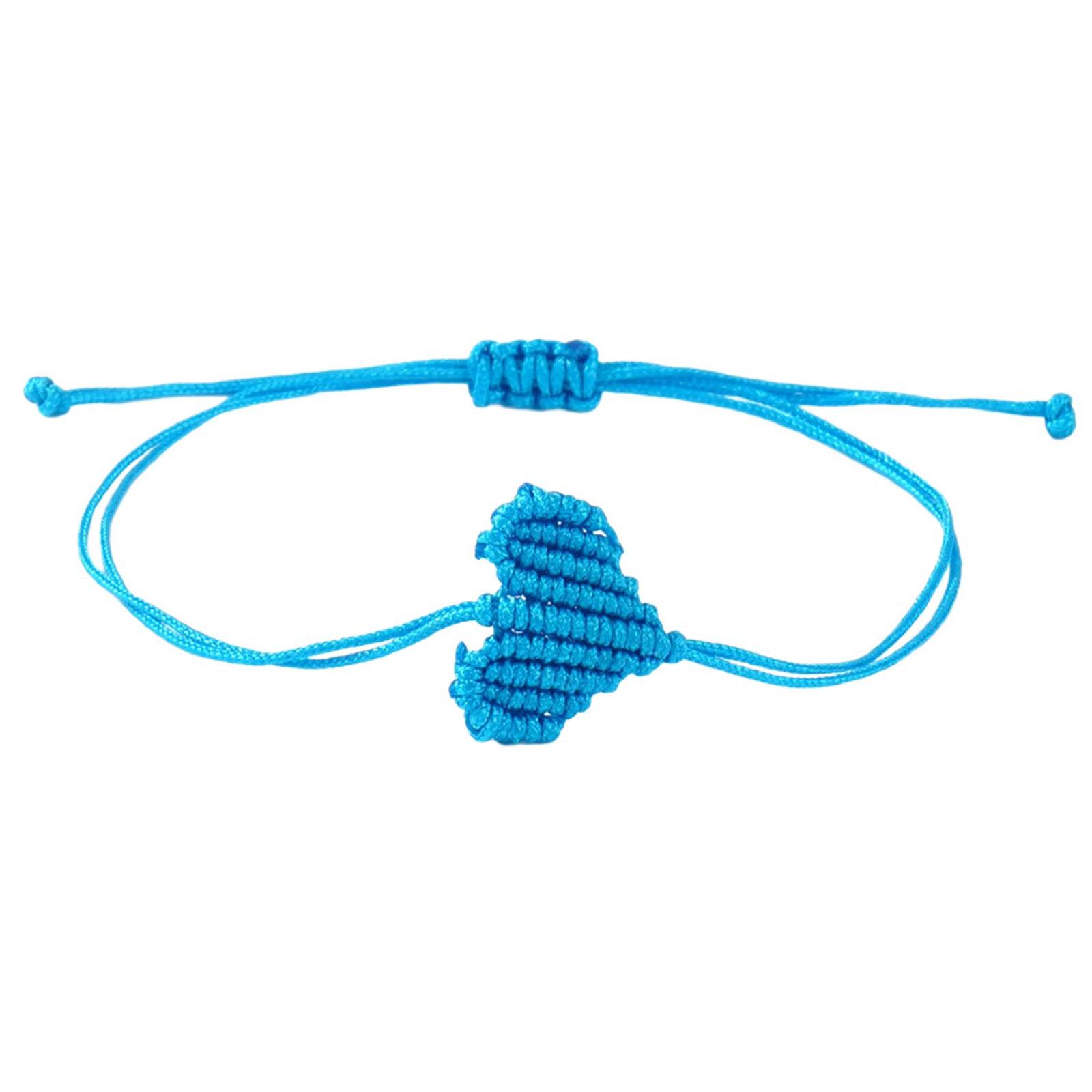 

Matching Couple Bracelets Handwoven Cotton Rope Bohemian Style Knot Heart Symbol Gift For Anniversary Or Wedding