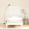 824934 vidaXL Wall-mounted Headboard White 95.5x3x110 Cm Solid Pine Wood