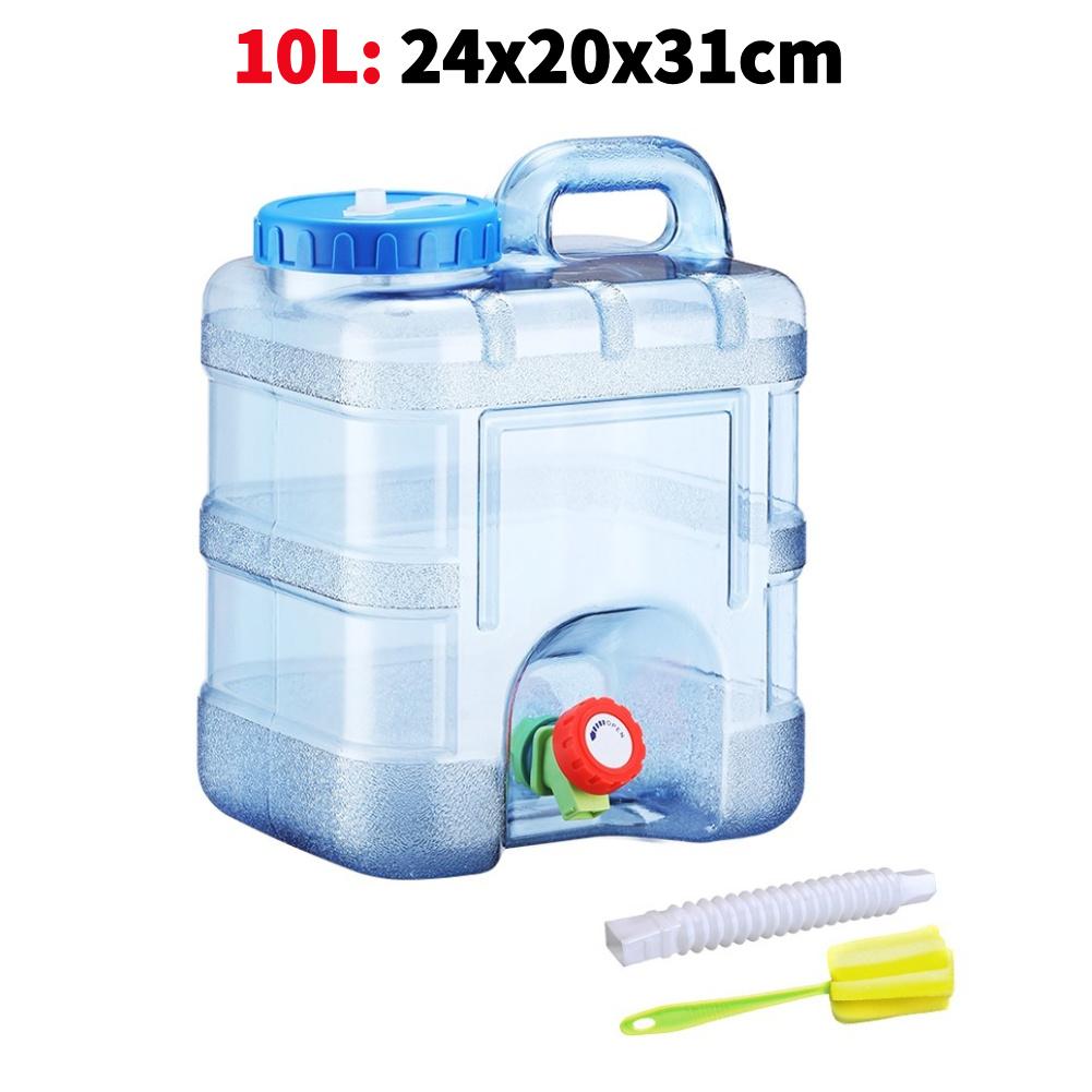 3L Portable Water Container Multifunction Water Storage Carrier Leakproof Water Storage Container for Hiking Self-Driving Tour