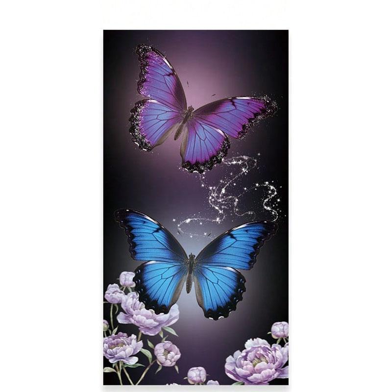 

Butterfly Pattern Printed Beach Towel, Anti Sand Super Absorbent Quick Drying Towel W40*H60(CM)
