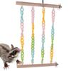 Wobble-Free Mice Rope Swing Stand Chew-Proof Cage Hanging Toys  Pet Interactive