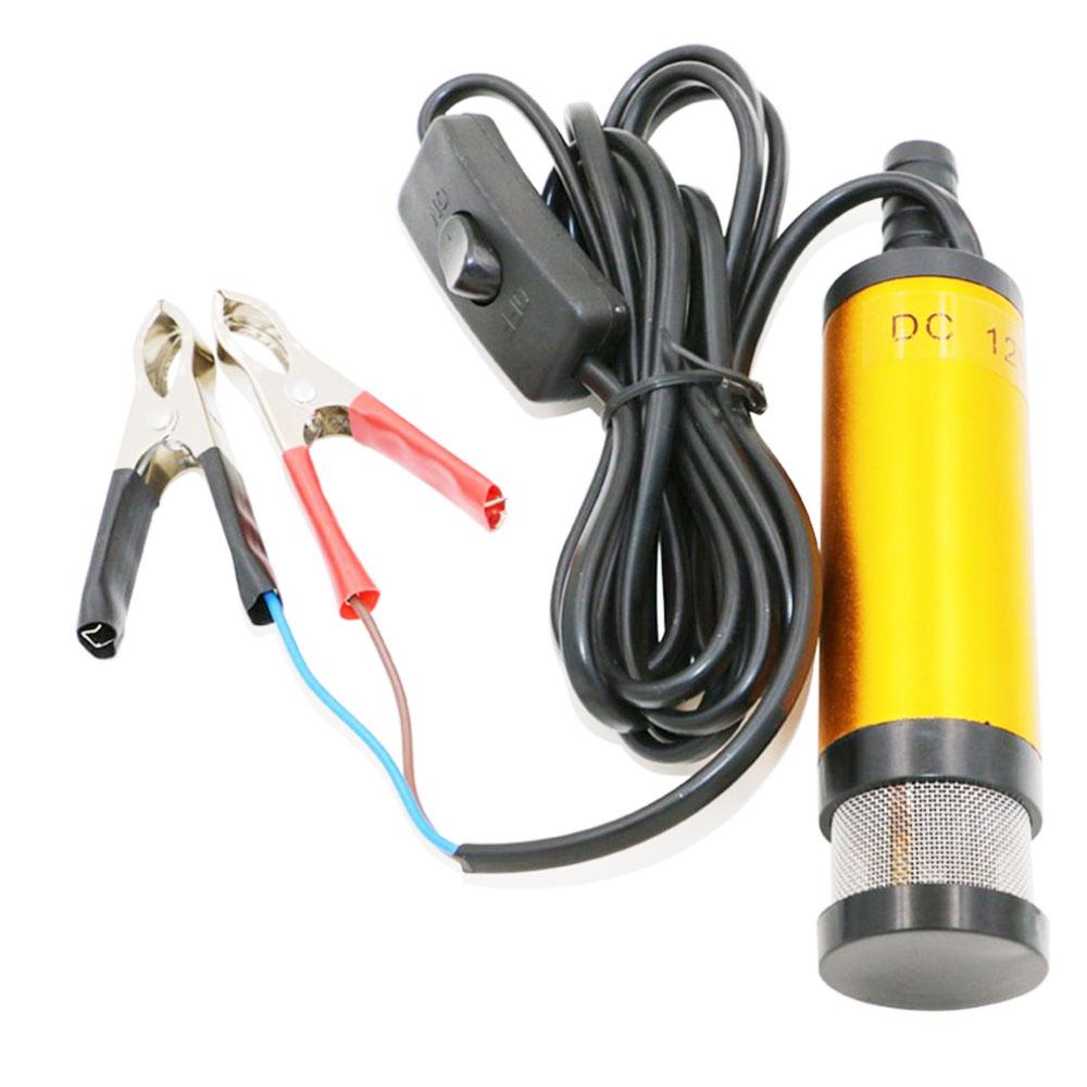 Portable Mini 12V Dc Electric Submersible Pump 38Mm For Pumps Oil Water Aluminum Alloy Shell 12L/Min Fuel Transfer Pump