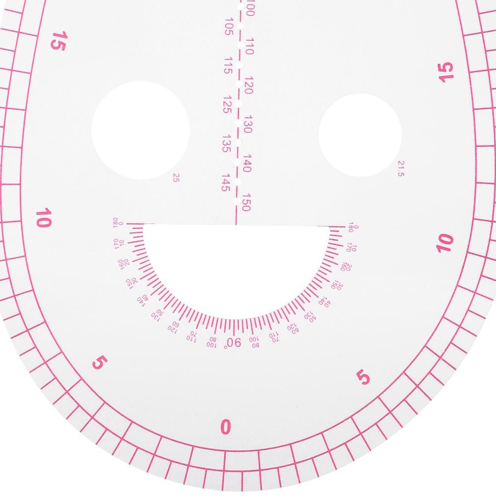 4Pcs Clear Transparent Sewing Ruler Kit Multi-Function Pattern Making Ruler For Tailors