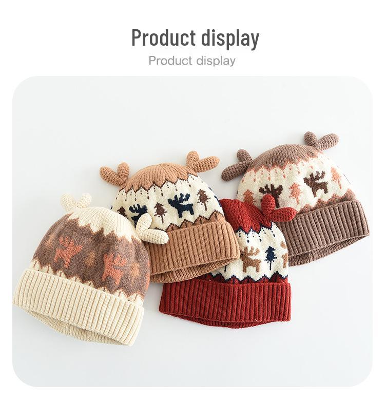 Children's Knit Winter Hat with Ear Protection - Warm, Windproof Wool Hat for Boys & Girls