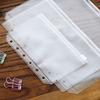 Loose Leaf PVC Zipper Transparent Folder Pouch Document Folder Binder Document File Organizer