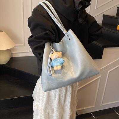 Large Capacity Bag Women's 2025 New Fashion Simple Shoulder Bag Premium Tote Bucket Bag