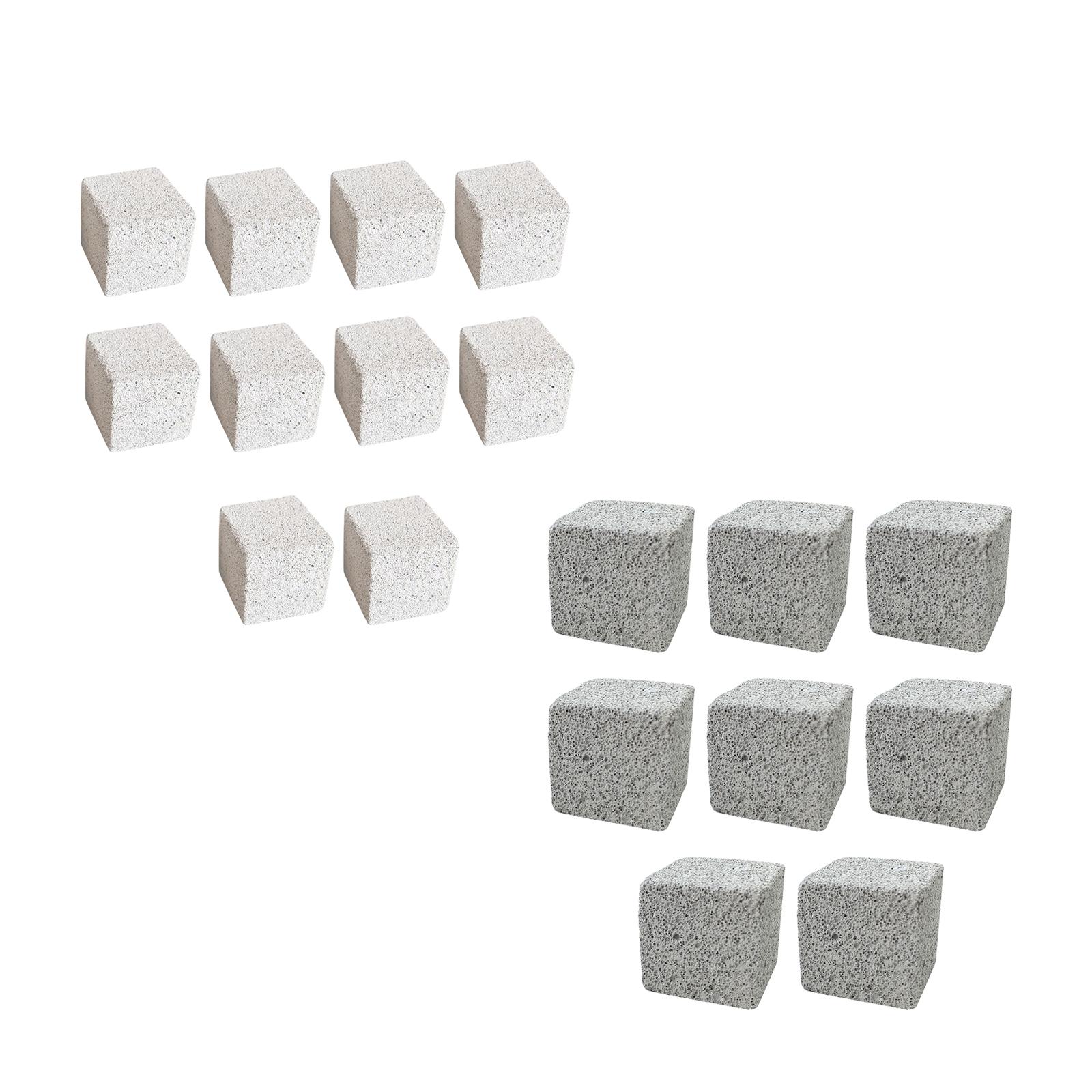 10 Pcs Stone Square Hamster Grinding Supplies Chew Toy, Rodent 3cm