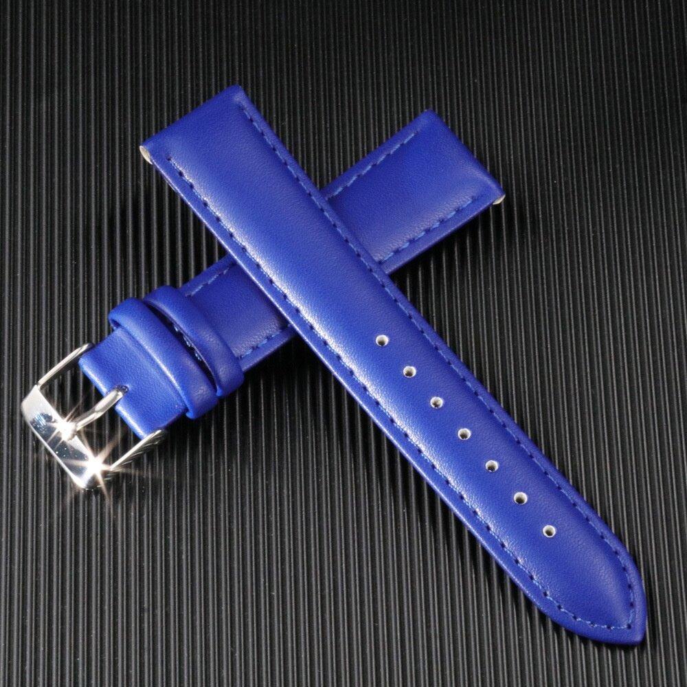 

Ремешок для часов из натуральной кожи 12 мм, 14 мм, 16 мм, 18 мм, 20 мм, 22 мм, 24 мм, браслет полотняного плетения, браслет для женщин 14mm синий