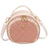 Small bag women's new swan small round bag rhombus flower crossbody shoulder bag handbag bag one piece