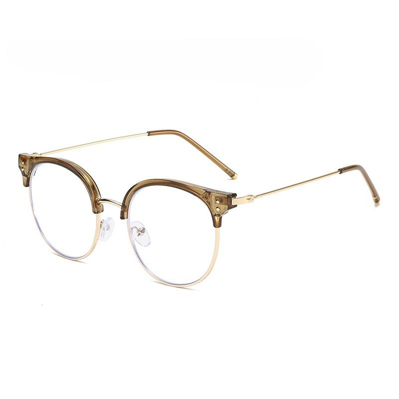 Damen Neue Retro Runde Rahmen Mode Lesebrille Herren und Damen High-Definition Anti-Blaulicht Lesebrille Presbyopiebrille