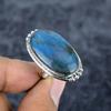 Labradorite Gemstone Handmade 925 Sterling Silver Jewelry Ring Size 7 M-2781