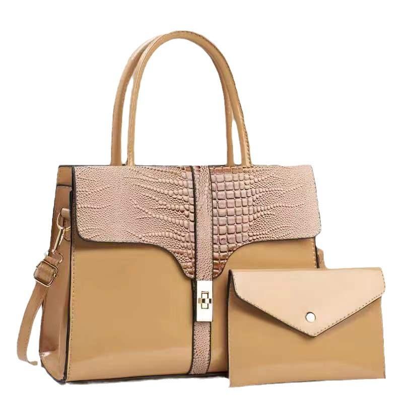 Chic Versatile Pu Bucket Bag For Women With Stylish Sequins In Khaki Black And Pink Shades