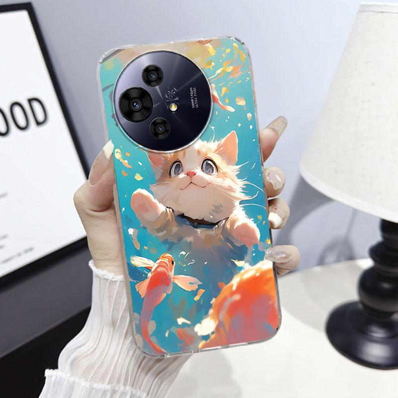 For TCL 50 SE 50 50XE 50XL NxtPaper 5G Case Cover For TCL 505 501 Marble Clear Soft Silicone Phone Case Cartoon Flower Fundas