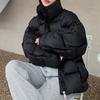 Winter Woven Personalized Block Cotton Jacket For Warmth And Temperament, Thick Coat For Men And Women