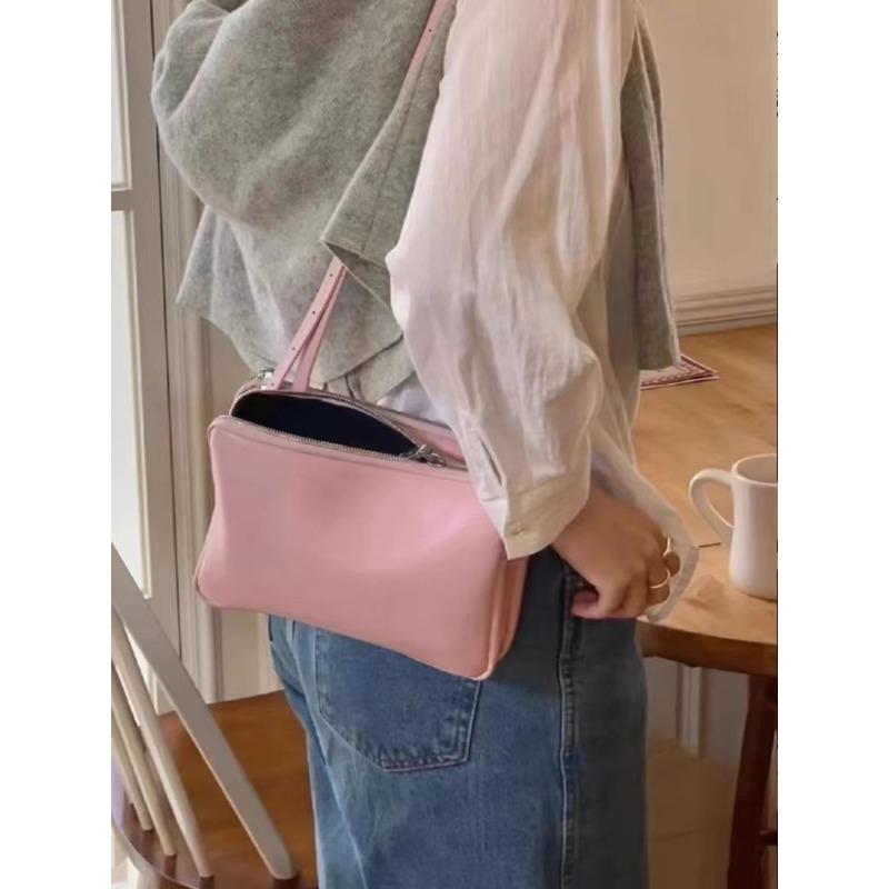 

Niche Cross Simple Fashion сумка через плечо женская красная сумка через плечо с подушкой розовый