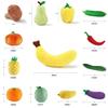 Plush Fruit Toys Set With Soft Pp Cotton For Kids Role Play And Educational Games