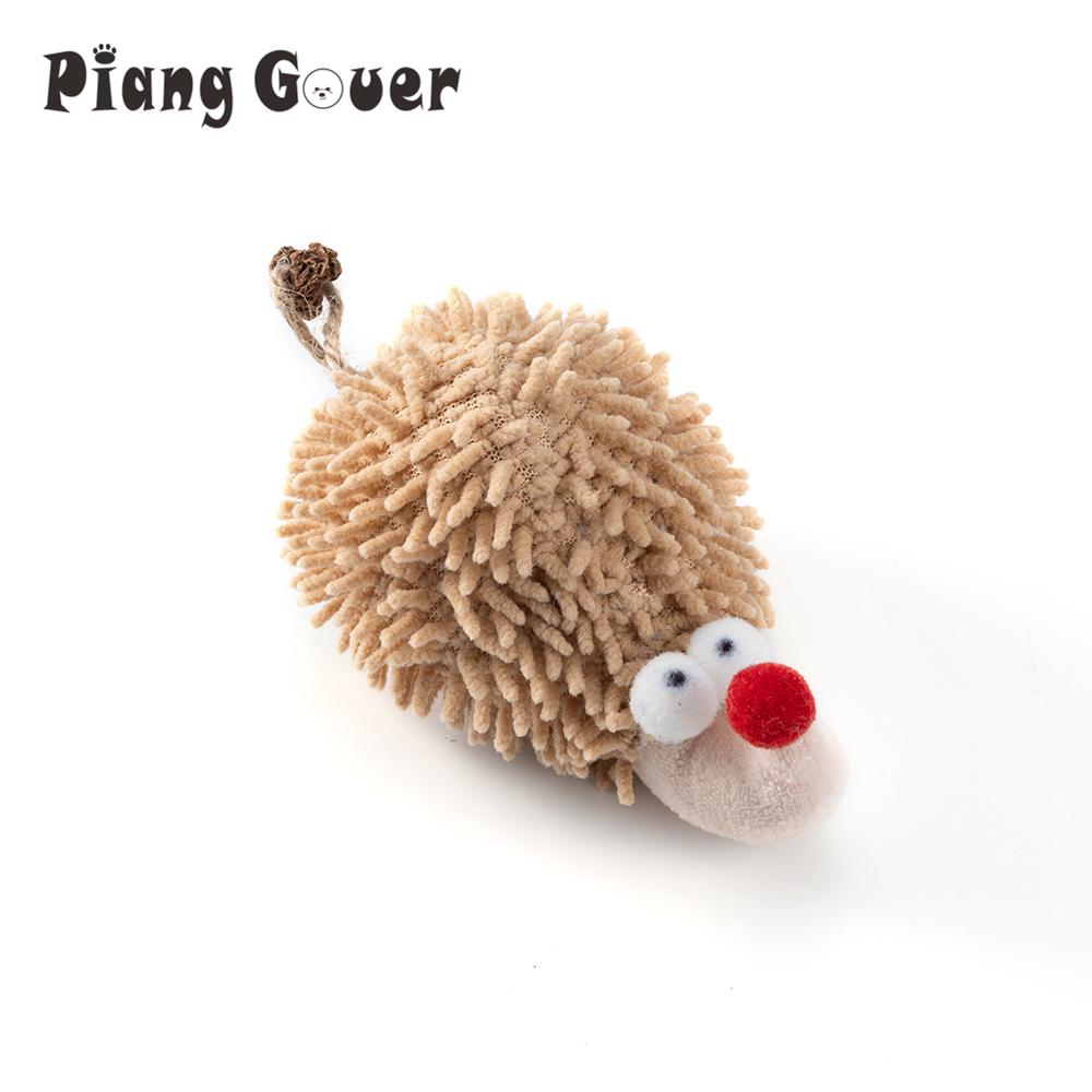 Cute Simulation Plush Hedgehog Cat Mint Cat Toy Interactive Plush Pet Toy